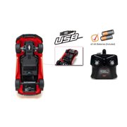 Jada 2020 Nissan GT-R R35 Liberty Walk – 1:16 RC – USB Rechargeable with Turbo Boost, Radio Control Cars (Red)