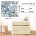 thumbnail image 6 of Yayeee 6 Pack Kitchen Dish Cloths Set for Washing Soft Drying Absorbent Microfiber Towels, Blue Hydrangeas Pattern, 6 of 9