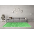 thumbnail image 3 of Ahgly Company Indoor Square Abstract Emerald Green Modern Area Rugs, 8' Square, 3 of 4