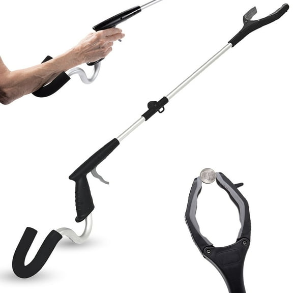 StrongArm Daily Living Reaching Aid Specially Designed for Seniors & Individuals with Chronic Weakness and Limited Mobility, 32 Inches of Added Reach