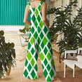 thumbnail image 5 of BiZtdJrK St Patricks Day Outfits for Women 2025 Cute Shamrock Irish Overalls Summer Loose Sleeveless Jumpsuit Linen Holiday Rompers Green S, 5 of 8