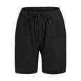 thumbnail image 5 of sckarle Men's Shorts Relaxed Fit Pocket Elastic Waist Drawstring Outdoor Workout Gym Joggers 3/4 Cotton Short Pants with Pockets, 5 of 6