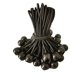 thumbnail image 1 of 25 Pcs Elastic Ball Tensioner, Pavilion Tarp Tensioner, Camping, Rope Tent, Extension Cord Bundle Curtain - Black, 1 of 4