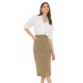 thumbnail image 1 of Dorothy Perkins - Falda Midi Cargamento para Mujer (Caqui), 1 of 4