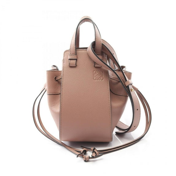 Pre-Owned LOEWE Hammock Drawstring Bag, Mini, Leather, Women's, Pink, A538V07X10 (Good)