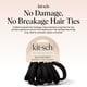 thumbnail image 3 of Kitsch Hair Ties No Damage - Strong, Stretchy Hair Bands | Soft Nylon Ponytail Holders, Snag-Free Rubber Bands, Perfect for Updos & Braids | Ideal Gifts for Women - Black, 8pcs, 3 of 4