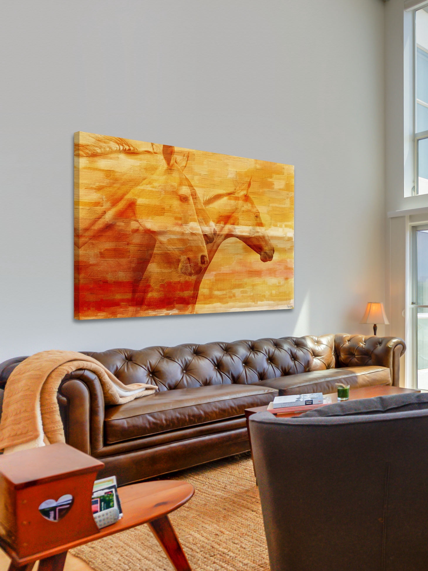 Parvez Taj "Horsey" Print on Canvas