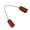Red, variant on V Type Jointed Wishbone Rubber Adapter for Professional Underwater Activity Spearfishing Connector Adapter