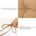 thumbnail image 5 of ARTPLAN Outdoor Chair Cushions,Set of 4, Patio Seat Cushions 19"x19"x4" with Ties, Tufed Chair Pads for Outdoor Dinning Chair,Light Brown, 5 of 6