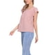 thumbnail image 4 of INSPIRAR CHIC Blusa de Mujer de Verano con Cuello Cuadrado y Mangas Cortas de Gingham Talla L Color Marrón Cameo, 4 of 6