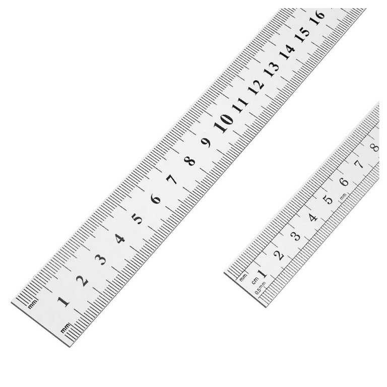 Machinist Ruler, 4 Pack (6, 8, 12, 14 Inch), Metric Ruler, Millimeter  Ruler, (
