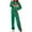 Green, variant on Women 2 Piece Lounge Set Rainbow Striped Sweatshirt High Waist Joggers Sweatpants Color Blocked Suit Matching Sweatsuit Green XXL