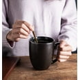thumbnail image 4 of AmorArc 16oz Coffee Mugs Set of 6, Large Ceramic Coffee Mugs for Men Women Dad Mom, Modern Coffee Mugs with Handle for Tea/Latte/Cappuccino/Cocoa. Dishwasher&Microwave Safe, Matte Black, 4 of 9