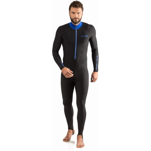 Rash Guard Cressi Skin de cuerpo completo negro y azul talla M