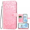 thumbnail image 1 of Case for Oneplus 8 Wallet Case Leather Premium PU Embossed Design Magnetic Closure Protective Cover with Card Slots for Oneplus 8, Rose Gold, 1 of 5