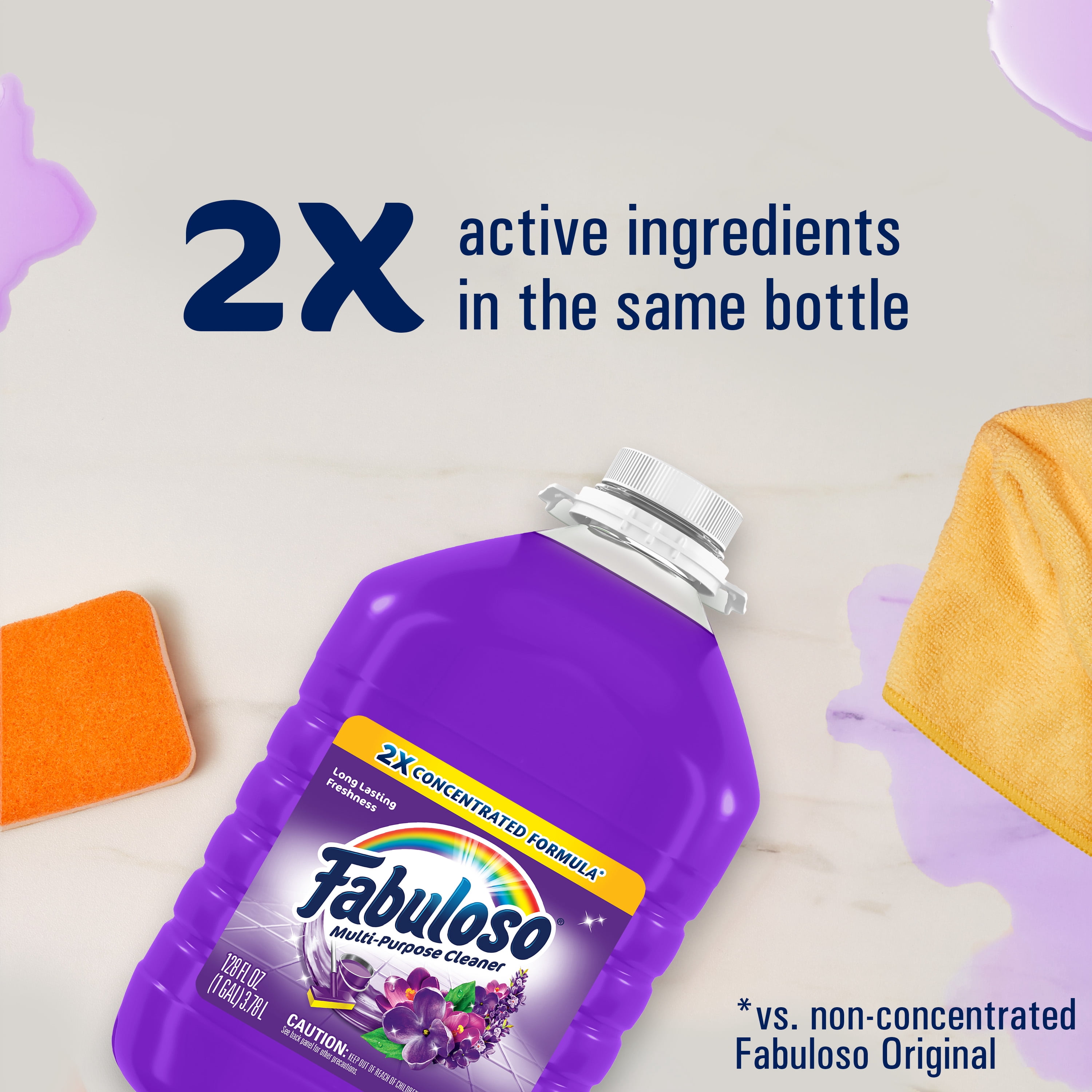 Ultimate Home Stock-Up Bundle: Fabuloso Lavender All Purpose Cleaner (1 Gallon) and Suavitel Complete Field Flowers Softener (158 oz)