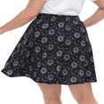 thumbnail image 6 of HDE Women's Plus Size Mini Skater Skirt with Elastic Waist Celestial Sun - 3X, 6 of 6
