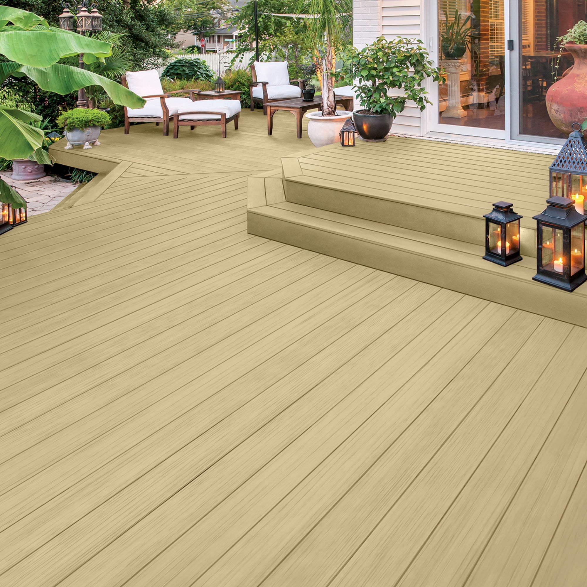 Olympic Elite 5 Gallons SC-1025 Deauville Solid Advanced Exterior Stain and Sealer in One