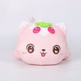 thumbnail image 3 of Ruiboury Long Pillow - Comfortable And Soft Cat Pillow For Peaceful Sleep Three-dimensional And Full With Quick Spring Can Pink Strawberry Cat 1Set, 3 of 6