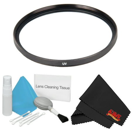 6Ave 55mm UV Filter + Deluxe Cleaning Kit + MicroFiber Cloth Bundle