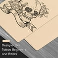 thumbnail image 3 of Blank Tattoo Skin Practice - Yuelong Double Sides 10 Sheets 8x6 Fake Skin Tattooing and Microblading Eyebrow Practice Skin for Beginners and Experienced Tattoo Artists Tattoo Supplies, 3 of 5