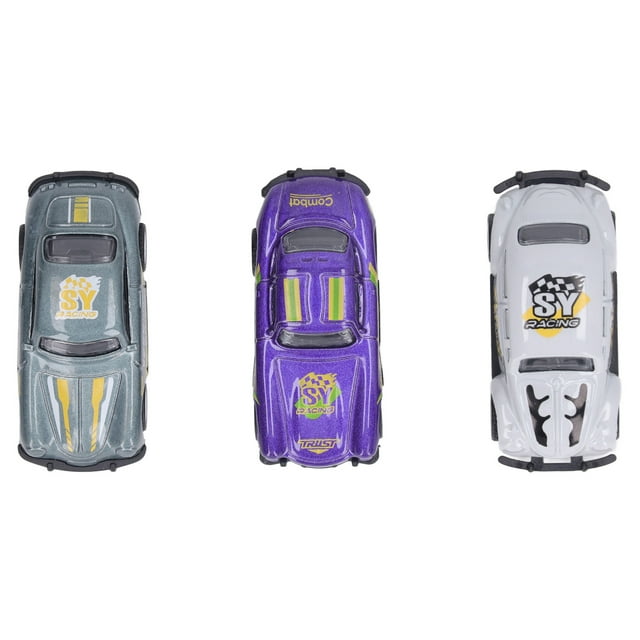 Juguete modelo de coche, 3 piezas de juguete para coche con diseño elevado
