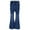 Blue, variant on DPOIS Big Kid Girls Youth Junior Denim Jeans Bell Bottom Flare Pants Blue 5-6