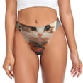 thumbnail image 1 of Fotbe Adorable Kitten In Kimono Tanga Sin Costuras para Mujer con Estampado – Panties Invisibles, Transpirables y Cómodos para Uso Diario-Medium, 1 of 6
