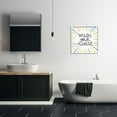 thumbnail image 2 of Stupell Industries Kids' Wash Your Hands Bathroom Rules Rainbow Stripes Typography Painting White Framed Art Print Wall Art, 24 x 24, 2 of 7