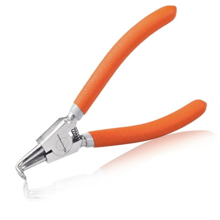 

SPEEDWOX 6-Inch Circlip Pliers Tip Diameter 1.25mm External Snap Ring Pliers Heavy Duty Retaining Ring Pliers Curved Jaws for Ring Remover Retaining