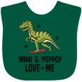 thumbnail image 3 of Inktastic Mimi and PopPop Love Me Dinosaur Boys Baby Bib, 3 of 4