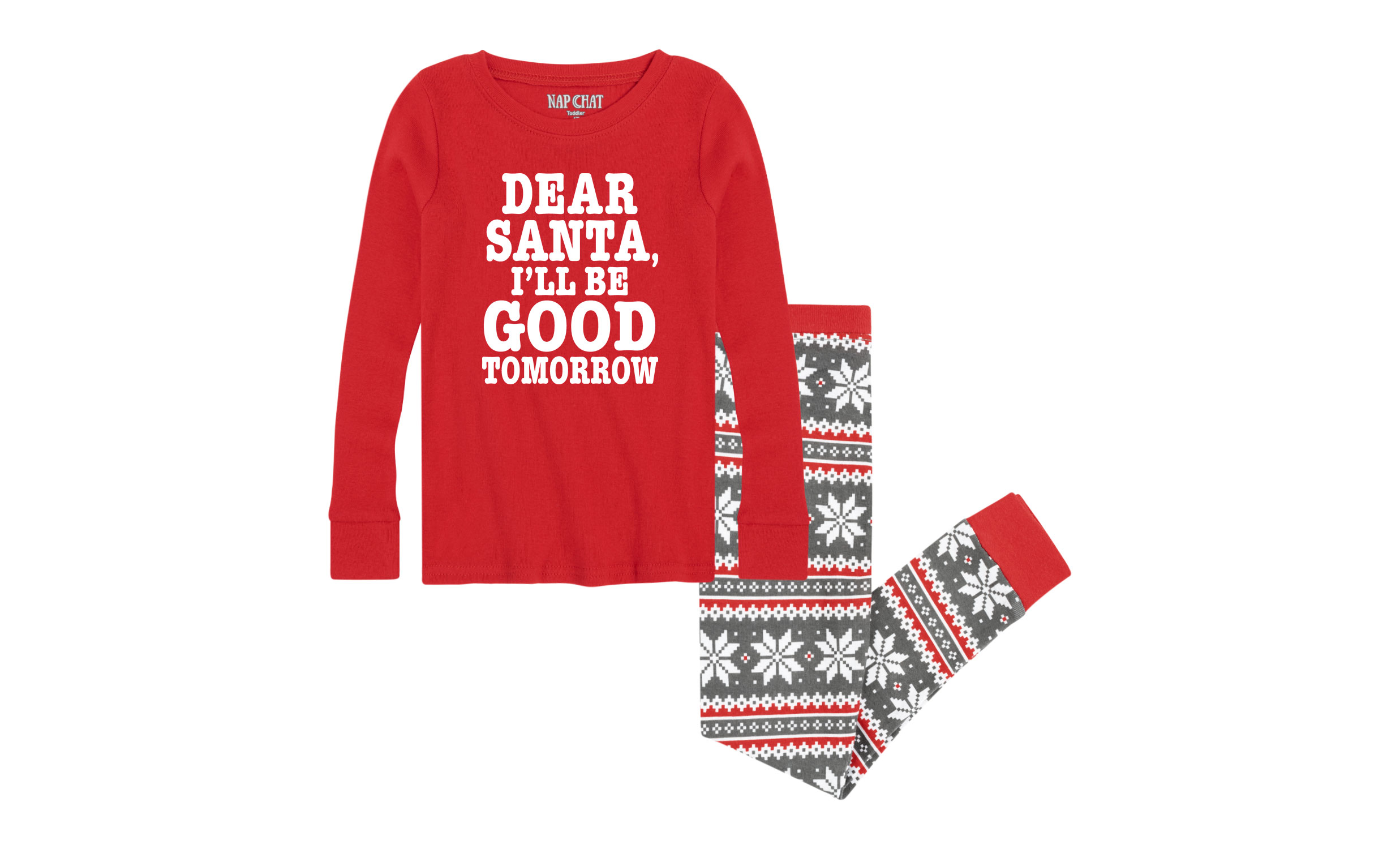 Youth Pajama Set Nap Chat Space Santa