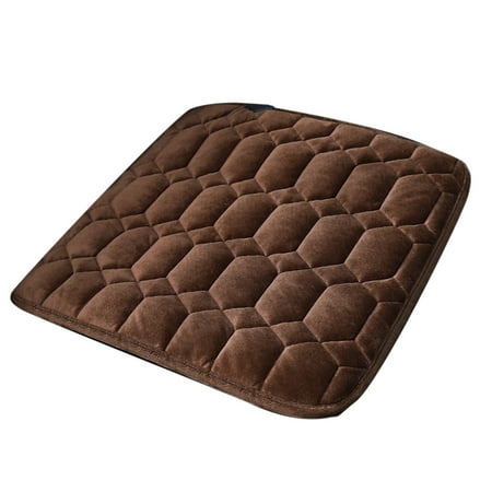 

HBFAGFB Stool Cushion Square Portable Heated Seat Cushion Comfortable and Warm Chair Pads Brown One Size