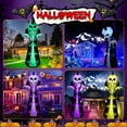 thumbnail image 3 of Novtech 10 FT Grim Reaper Halloween Inflatables, Pumpkin Head, Motion Activated Scream, 8 RGB Light Modes, Blow Up Outdoor Yard Decorations for Trick or Treat, Lawn Garden Party & Scary Haunted House, 3 of 14