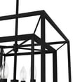 thumbnail image 4 of Hunter - Doherty 4-light Natural Black Iron, Medium Size Chandelier, Dimmable, Casual Style, Square Shaped, for Bedrooms, Dining, Living Rooms - 19404, 4 of 7