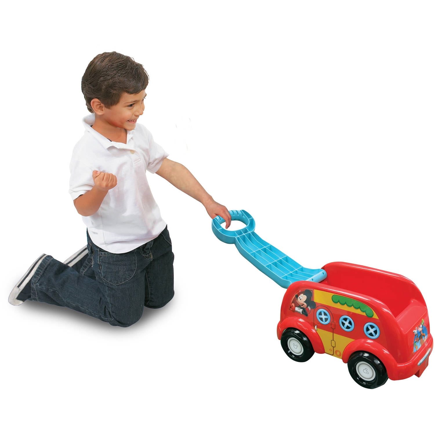 Disney Jr. Mickey Mouse Camper Roll N Go Play Wagon BrickSeek