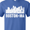 thumbnail image 4 of Inktastic Boston Massachusetts City Skyline with Grunge T-Shirt, 4 of 5