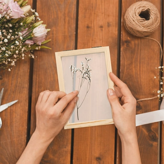 Pawsdot Wooden Paper Making Frame Khaki Copper Handicraft Tool for Decor