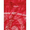thumbnail image 2 of Tee Luv Men's Faded Tuong Ot Sriracha Hot Chili Sauce Logo Tie Dye Shirt (L), 2 of 3