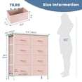 thumbnail image 2 of MAYEERTY 8 Drawer Tall Dresser Fabric Storage Tower Wooden Top for Kid Room Closet Entryway Nursery, 2 of 6