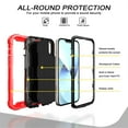 thumbnail image 2 of Allytech Compatible for iPhone 14 5G Case with Kickstand, Military Grade Heavy Duty Shockproof Protective Ring Holder Cover Case for Apple iPhone 14 6.1" 2022, Red + Black, 2 of 7