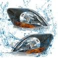 thumbnail image 7 of EPOTOOR For 2007-2011 Toyota Yaris Headlight Left Right Pair Set Headlamp Black Housing, 7 of 7