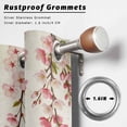 thumbnail image 6 of 1 Panel Outdoor Curtains for Patio Waterproof 54"x108" Butterfly Flower Weatherproof Privacy Outsides Curtains, Farmhouse Vintage Country Pink Floral Grommet Thermal Drapes for Cabana Porch Pergola, 6 of 8