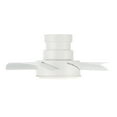 thumbnail image 4 of Vox 26" Matte White Dimmable LED Smart Flush Mount Ceiling Fan with Remote Control, 4 of 7