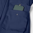 thumbnail image 7 of vdgthytj Fleece Jacket Women Waterproof Full Zip Button Drawstring Hooded Jackets Winter Warm Casual Rain Jacket with Pockets(X-Large,Navy), 7 of 7