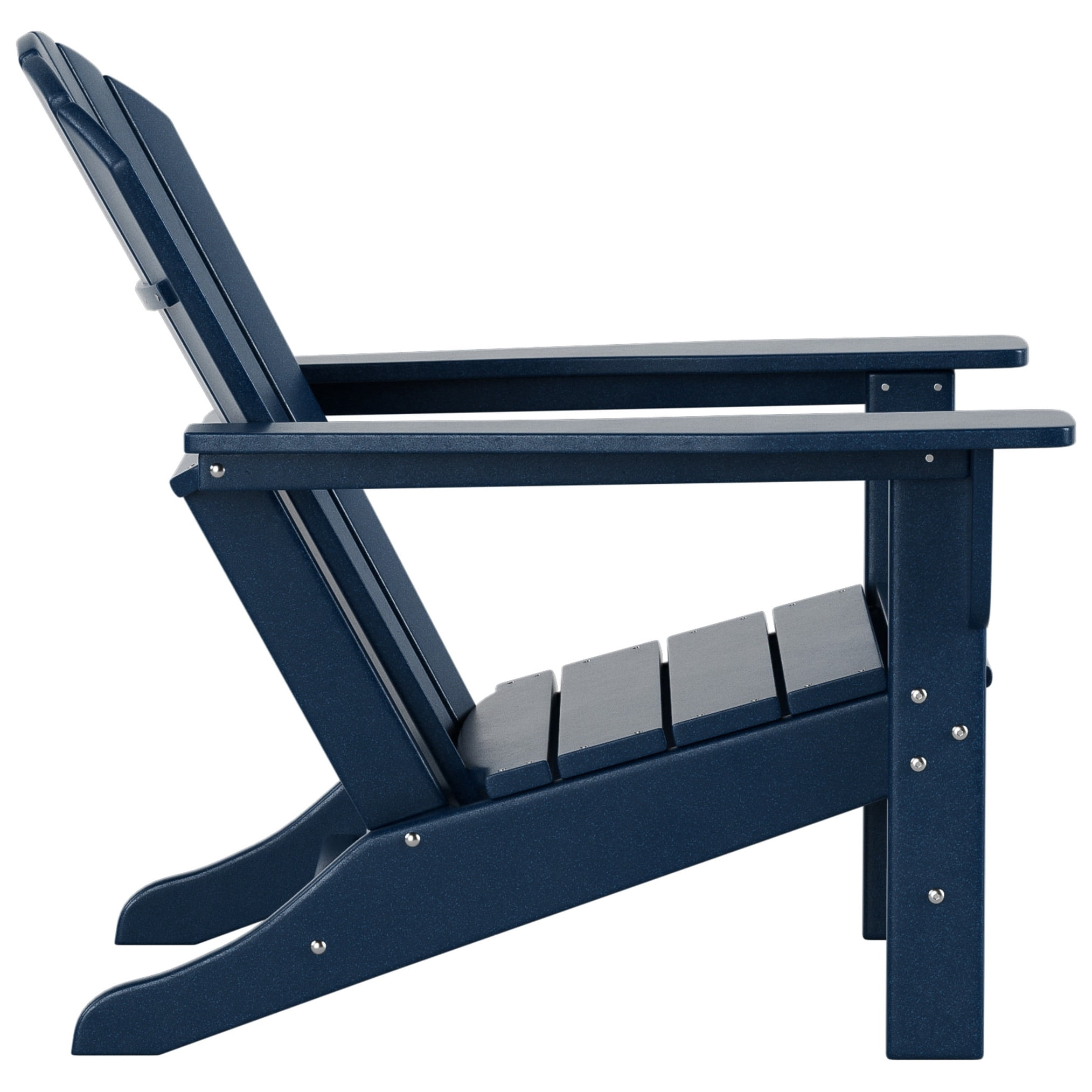 Polytrends  Altura  Outdoor Eco-Friendly All Weather Poly Patio Adirondack Chair (Set of 2) Navy Blue