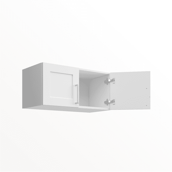 Premium, fully-assembled German white shaker range cabinet 30" (76cm) 2 doors