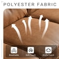 thumbnail image 4 of Vcatnet Sofas and Couches,3 Seater Comfy Couch with Deep Seats,71 " Modern Indoor Upholstered Sofa for Living Room,Small Space,Brown, 4 of 8