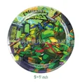 thumbnail image 1 of Caliente DIY Anime Tortuga Ninja artículos de fiesta de cumpleaños conjunto temático para niños decoración plato de cena toallas de papel mesa fiesta para niños, 1 of 5