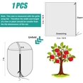 10ftx10ft Large Fruit Tree Netting Bags, Bird Netting for Fruit Trees